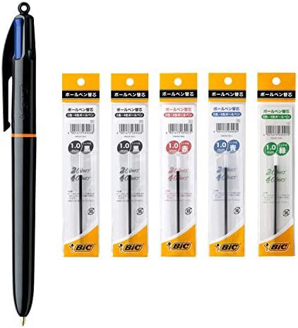 【送料無料】ビック(Bic) ボールペン 4色ボールペン 多色 PRO 1.0mm ブラック 替え芯 セット 4CPRO-RF5
