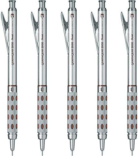 ぺんてる シャープペン グラフギア1000 0.3mm 5本 PG1013