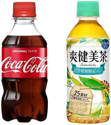 【セット買い】コカ・コーラ 300mlPET×24本 ＋ コカ・コーラ 爽健美茶 300mlPET×24本