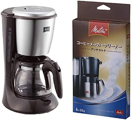 Melitta(メリタ) コーヒーメーカー 【2-5杯】 ES (エズ) ダークブラウン SKG56T+ コーヒーメーカー クリーナー アンチカルキ MJ1501 セッ