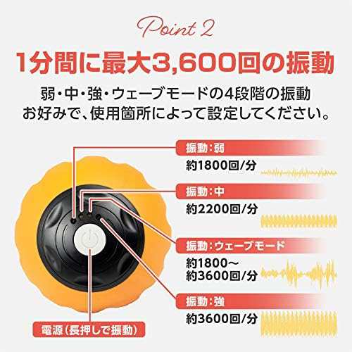 プリマソーレ(primasole) 振動ボール・ツインバージョン 4段階振動調整-