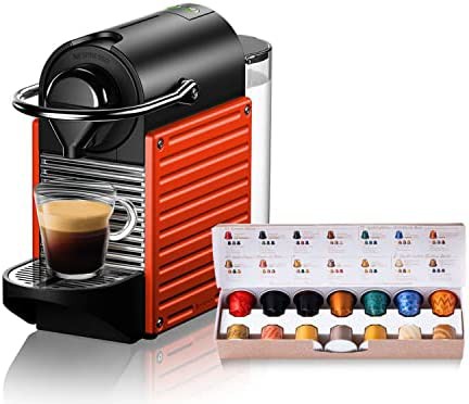 【送料無料】ネスプレッソ カプセル式コーヒーメーカー ピクシー ツー レッド 水タンク容量0.7L メタル素材 C61-RE-W