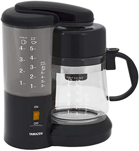 【送料無料】[山善] コーヒーメーカー 650ml 5杯用 ドリップ式 アイスコーヒー ブラック YCA-501(B) [メーカー保証1年]