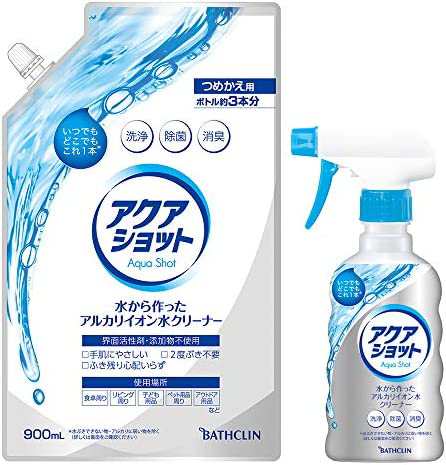 アクアショット 洗浄剤 ペアパック 1パック 本体 300ml+つめかえ用 900ml バスクリン