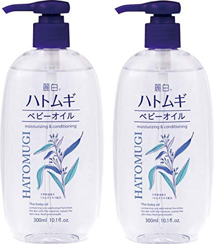 【まとめ買い】 麗白 ハトムギ ベビーオイル 300ML×2個