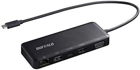 【送料無料】BUFFALO USB Type-C接続 5-in-1 ドッキングステーション LUD-U3-CGD/N PowerDelivery 有線LAN HDMI VGA USB 3.2(Gen 1)対応