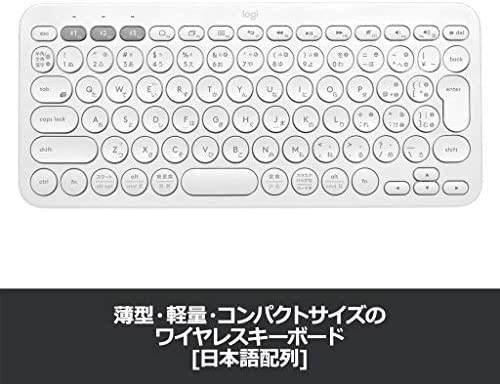 ロジクール ワイヤレスキーボード 無線 キーボード 薄型 小型 K380OW