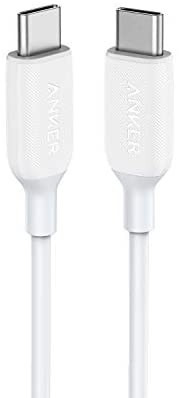 Anker PowerLine III USB-C & USB-C 2.0 ケーブル (0.9m ホワイト) 超高耐久 60W USB PD対応 MacBook Pro/Air iPad Pro Galaxy 等対応