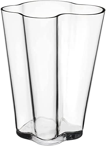 【正規輸入品】 iittala (イッタラ) 花瓶 Alvar Aalto Collection ベース クリア 約W210(最大)×H270mm 1051196