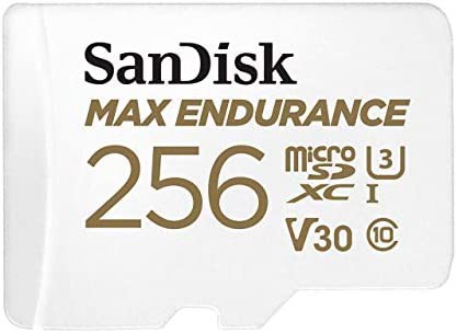 【送料無料】SanDisk 256GB MAX Endurance microSDXC Card with Adapter for Home Security Cameras and Dash cams - C10, U3, V30, 4K U