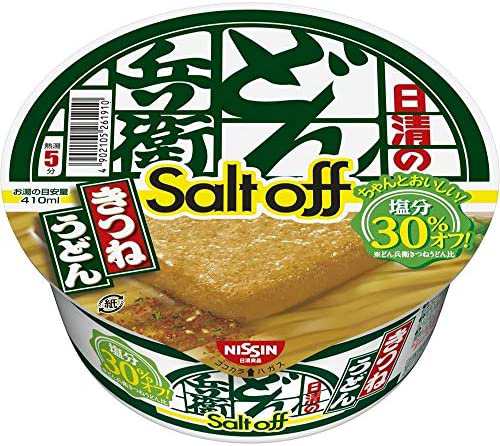 日清食品 日清のどん兵衛 きつねうどん ソルトオフ 96g ×12個