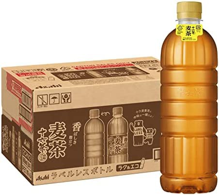 【送料無料】アサヒ飲料 十六茶麦茶 ラベルレスボトル 660ml×24本 [お茶] [ノンカフェイン]