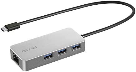 BUFFALO Giga対応 Type-C ドッキングステーション LANアダプター 有線LANポート搭載 USB3.2(Gen1) 日本メーカー シルバー LUD-U3-CGHSV/N