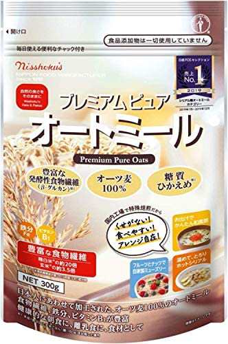 日本食品製造 【まとめ買い】日食 プレミアムピュアオートミール 300g ...