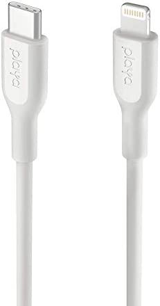 Playa by Belkin USB-C to ライトニングケーブル iPhone 13 mini / Pro / Pro Max / 12 / SE / 11 / XR 対応 MFi認証 高耐久 1m ホワイト