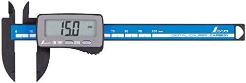 シンワ測定(Shinwa Sokutei) デジタルノギス カーボンファイバー大文字 100mm