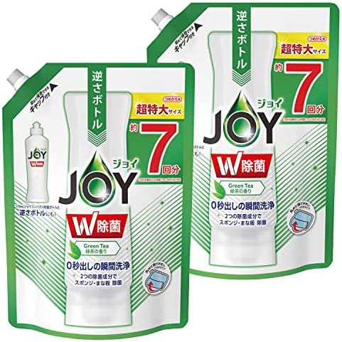 除菌ジョイ コンパクト 食器用洗剤 緑茶の香り 詰め替え 超特大 960mL × 2