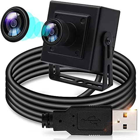 ELP Webカメラ 200万画素 低照度 Sony IMX323センサー 広角USBカメラ 170度魚眼レンズ HDミニUSBカメラ 1080Pウェブカメラ Windows/Mac/L