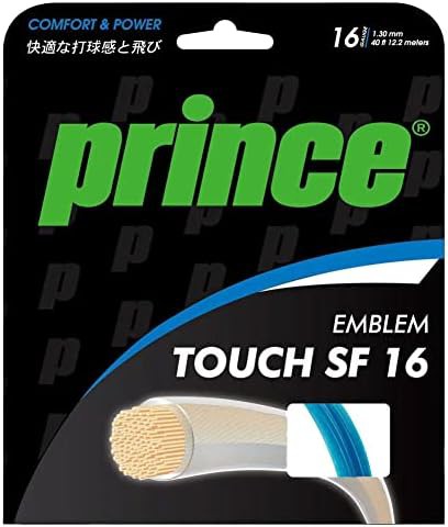 Prince(プリンス) 硬式テニス ガット 7JJ030 EMBLEM TOUCH SF 16 （エンブレム タッチ エスエフ） １６ ブルー