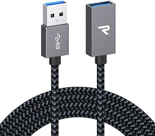 【送料無料】RAMPOW USB延長ケーブル【USB3.1 Gen 1/2M/保証付き】5Gbps高速データ転送 USB A(オス)-A(メス) USB延長コード