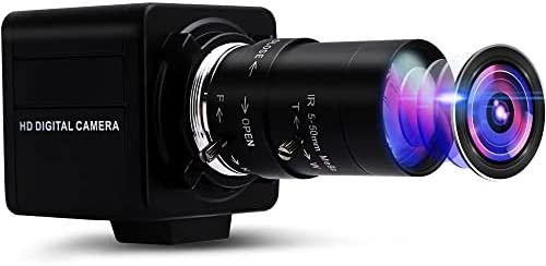 ELP 500万画素 光学ズーム ウェブカメラ 1944P 10倍ズーム Webカメラ 5-50mm 可変焦点レンズ カメラ フルHD 高速1944P 15FPS / 1080P 30F