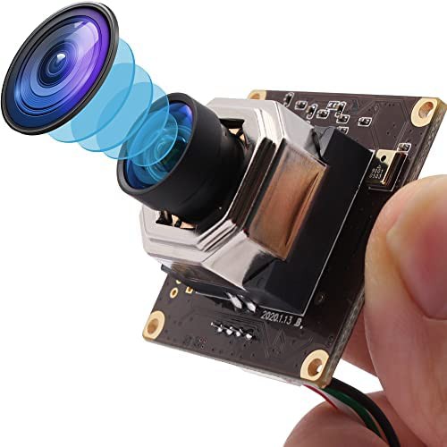 【送料無料】ELP オートフォーカス 4K USBカメラ 超小型 ウェブカメラ デュアルオーディオ付き 100度歪みのないレンズ カメラ 2160P 30FP