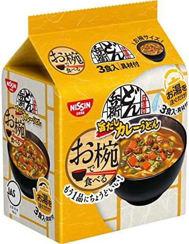 日清食品 お椀で食べるどん兵衛 カレーうどん 3食パック(33g×3食)×9個