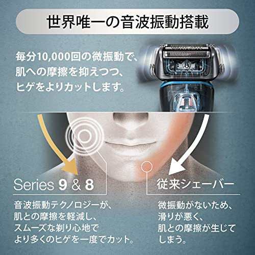 ブラウン シリーズ8 メンズ電気シェーバー 4カットシステム 洗浄器付