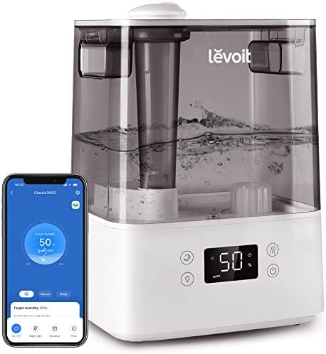 LEVOIT Humidifiers for Bedroom Large Room Home, 6L Cool Mist Top