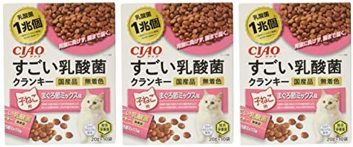 チャオ (CIAO) 猫用おやつ すごい乳酸菌クランキー 子ねこ用 まぐろ節