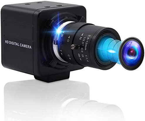 ELP 超HD 4K 30FPS 広角 光学 ズームウェブカメラ バリフォーカル HD 2.8-12mmレンズ ウルトラHD Webカメラ USBミニカメラ Sony IMX317セ