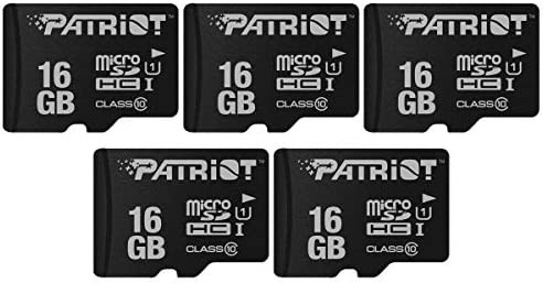 【送料無料】Patriot Memory MicroSD メモリカード 16GB 五枚セット Class10 UHS-I対応 PSF16GMDC105