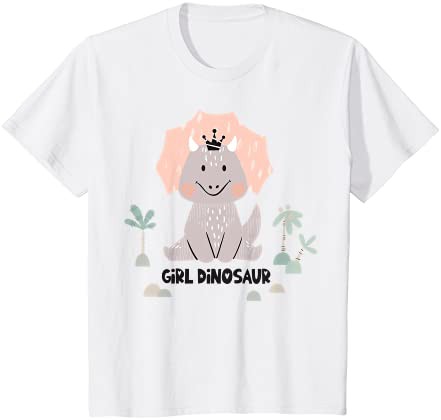 キッズ 女の子恐竜:かわいい子供の恐竜 Tシャツ 超人気の