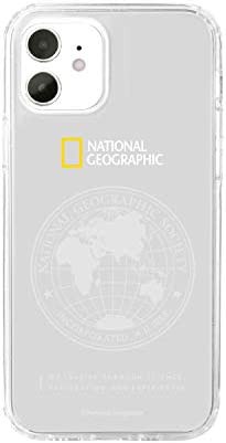 [National Geographic 公式ライセンス品] iPhone 12 mini ハード ケース [ クリア ハイブリッド 耐衝撃 Qi充電 ワイヤレス充電 アイフォ
