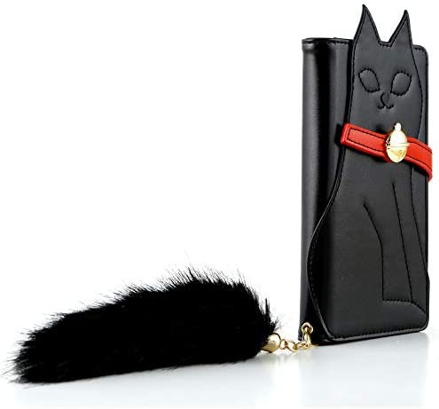 【NORTH LEAF】 iPhone 12 mini 手帳型 手帳 ケース カバー スマホ スマートフォンケース 猫 ねこ (黒ネコ)