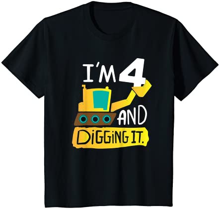 キッズ Kids Excavator Construction Truck Shirt, 3rd Birthday Tシャツ