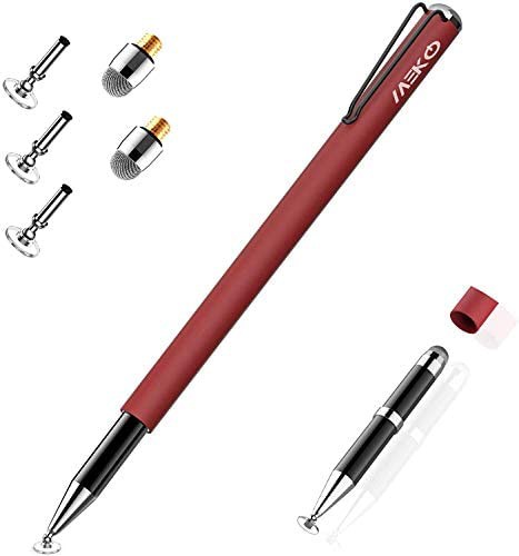 スタイラスペン MEKO タッチペン スマホ iPhone iPad スタイラスペン Android スマートフォン タブレット用 ペン ディスク＋導電繊維（2i