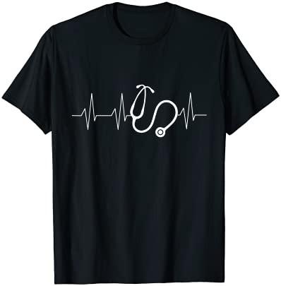 Nurse Doctor Gifts EKG Stethoscope Nurse Gift RN LPN Tシャツ