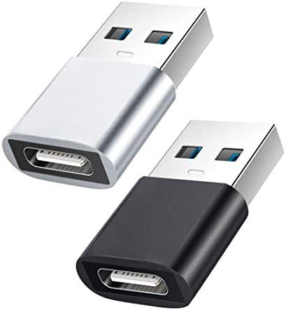 USB 変換アダプタ Type C (メス) to USB 3.0 (オス)小型 USB3.1【2個セット】10Gbps 急速充電＆高速データ同期 OTGアダプタコネクタコン