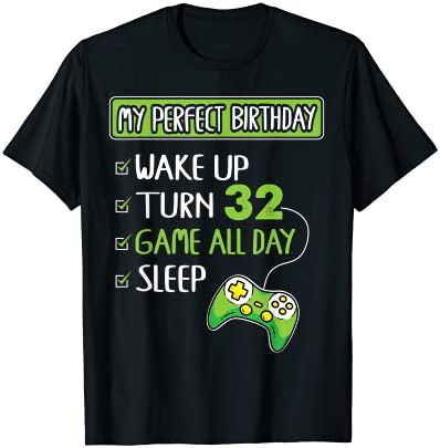 32 歳ゲーマー 32 歳誕生日パーフェクト ギフト男の子のための Tシャツ