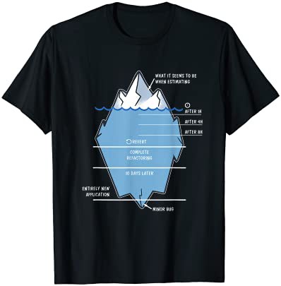 開発者 氷山 プログラマー コンピュータ科学者 コーディング Tシャツ