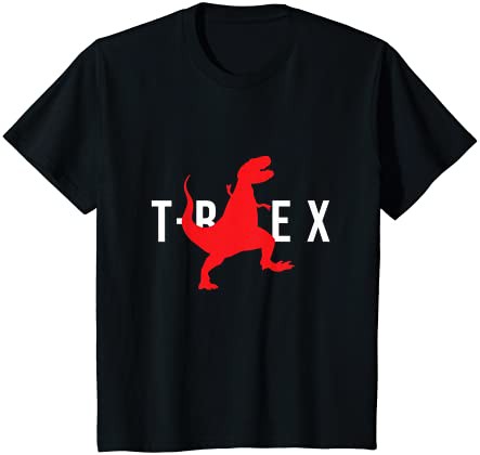 キッズ T-Rexジャンプサウルススポーツスタイル ティラノサウルス・レックス Tシャツ