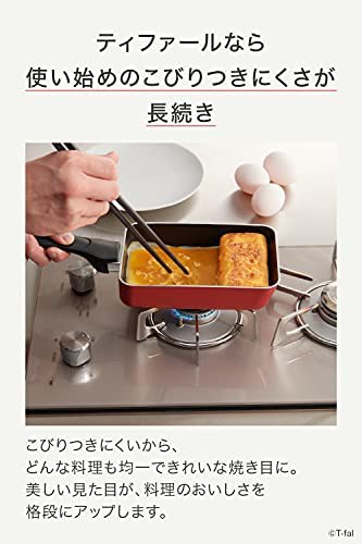 ティファール 玉子焼き器 12×18cm ガス火対応 「クランベリーレッド エッグロースター」 こびりつきにくい レッド B55918の通販はau  PAY マーケット CELFEE au PAY マーケット－通販サイト