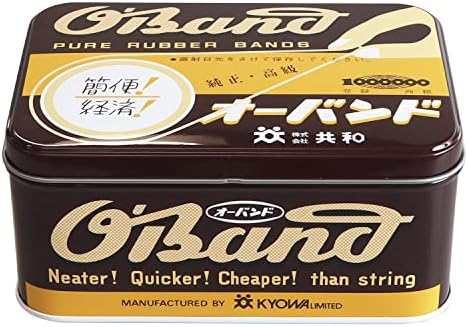 輪ゴム 新しいカタチ たばねバンド #18×3mm幅 オーバンド缶入り 120本