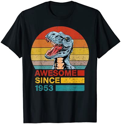 1953年以来素晴らしい68歳の恐竜の誕生日プレゼント68歳 Tシャツ