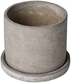 ダルトン(Dulton) プランター セメント ポット Mサイズ 丸形タイプ 底穴あり CEMENT POT ROUND G20-0219M