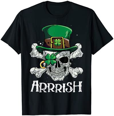 【送料無料】Pirate St Patricks Day Arrrish Leprechaun Boys Kids Men Gift Tシャツ