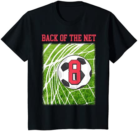 キッズ 8歳の誕生日シャツ サッカー サッカー 8歳の男の子 Tシャツ