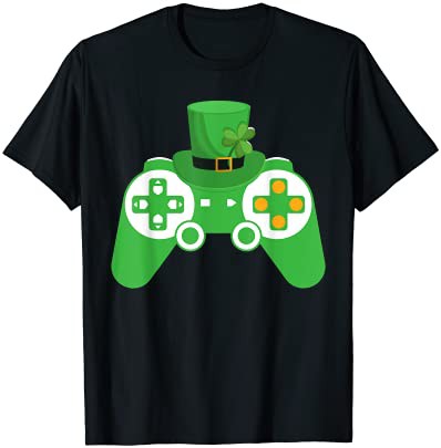 Video Game St Patricks Day Gamer Kids Boys Adults Men Gaming Tシャツ