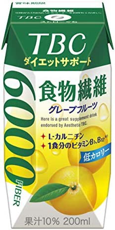 【送料無料】森永 TBC ダイエットサポート 食物繊維 グレープフルーツ 200ml [ 低カロリー L-カルニチン ビタミン 紙パック ドリンク 飲